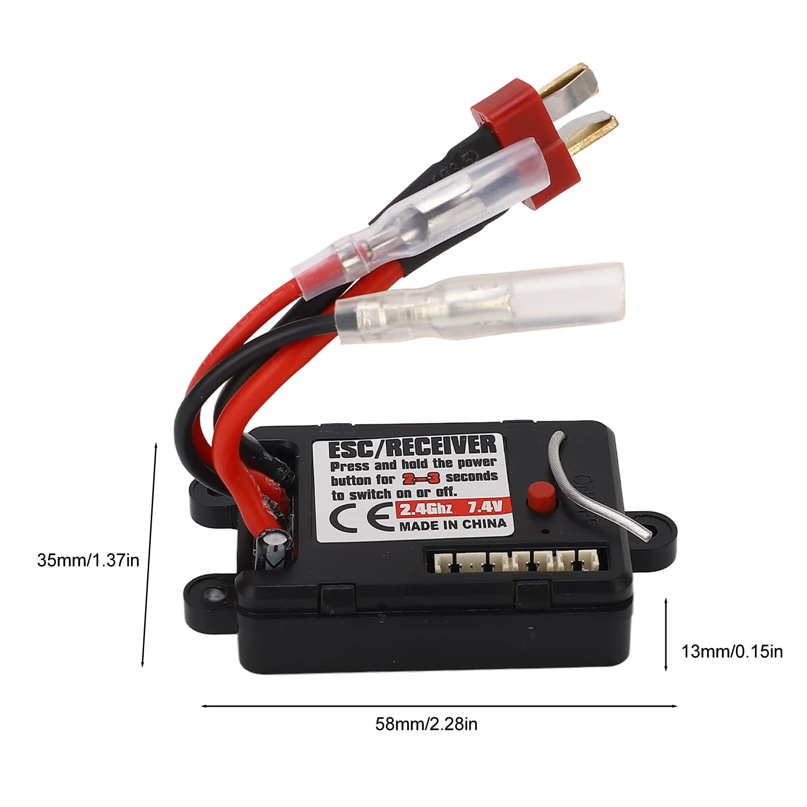RC Brushed ESC, 30A Waterpr001f Electronic Speed Controller for SCY 16101 16102 16103 16201 1/16 RC Car, Fit for RC Car Remote Control Car Electric Speed Controller