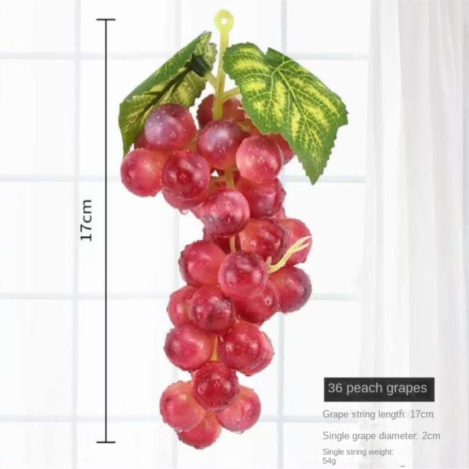 Fruttas Decorativo Realistic 3 Grappoli di Frutta Simulata Modello UVA Finta for Decorazione Feste Decorazione