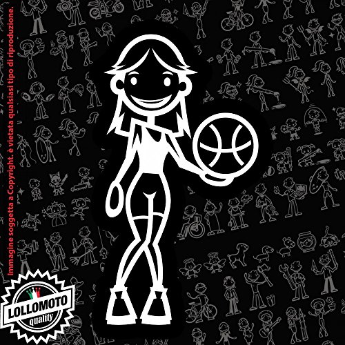 Mamma Basket StickMan© 2.0 Bianchi e Neri Adesivi