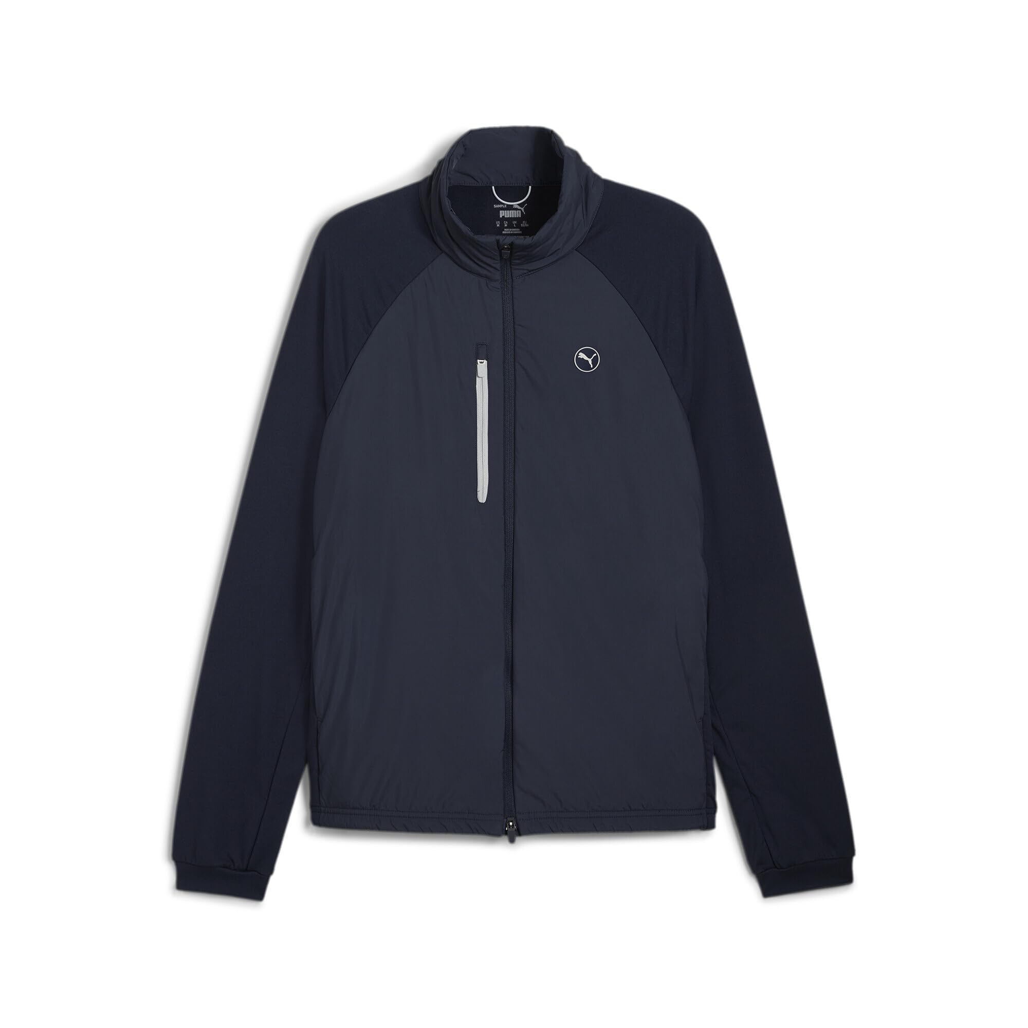 PUMA Men's Highlands Golf Jacket, Deep Navy Blue, M