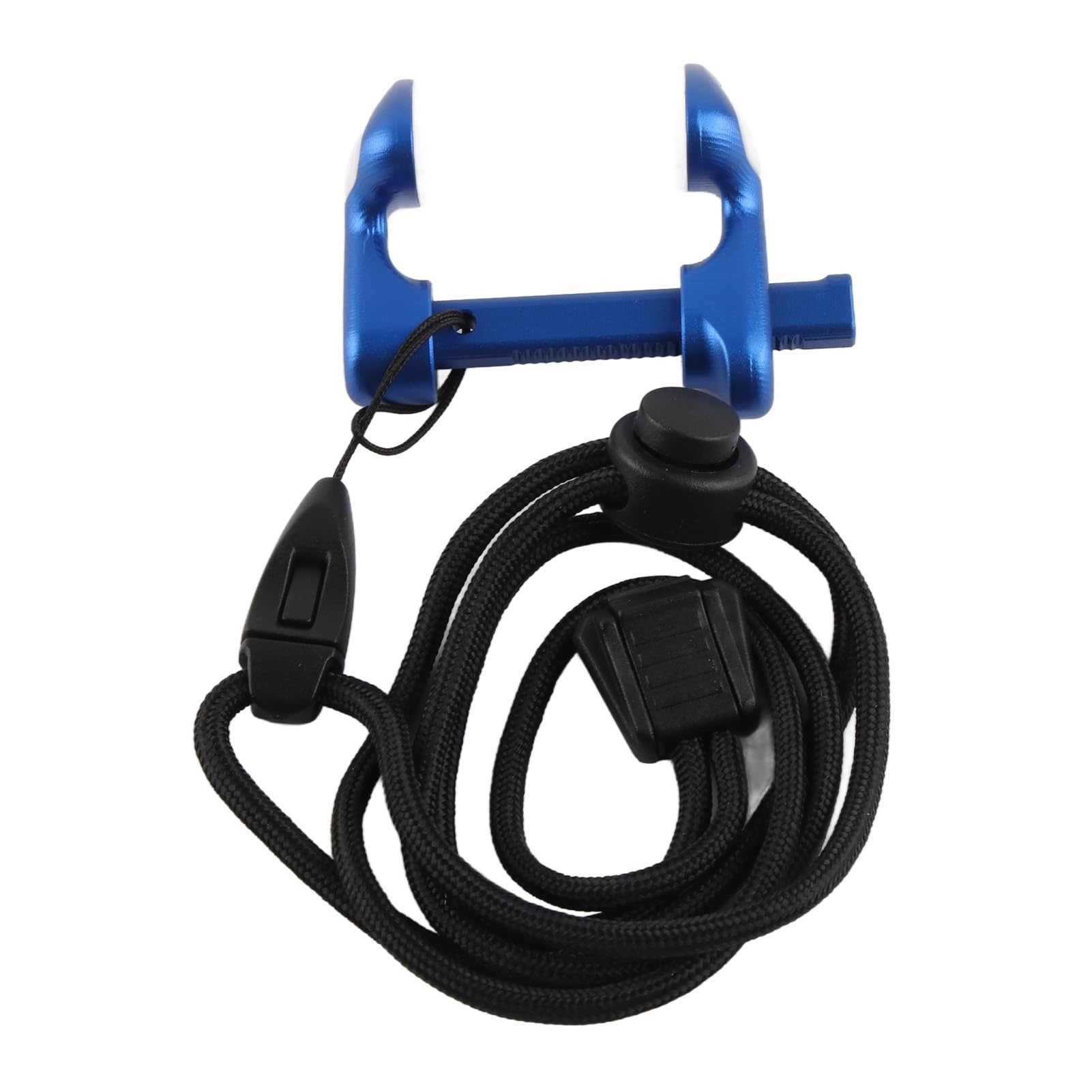 Alomejor Schwimmender Nasenstopfen, Tauch-Nasenklammer aus Aluminiumlegierung, Tauch-Nasenklammer mit Lanyard-Nasenklammern (Blue)