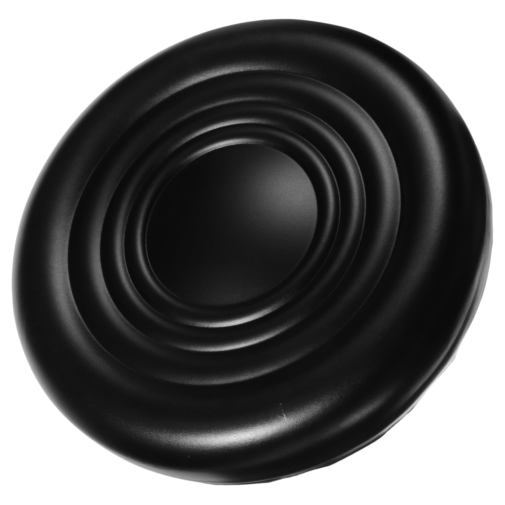 Coussin de siège rond pour tabouret de bar en PU noir