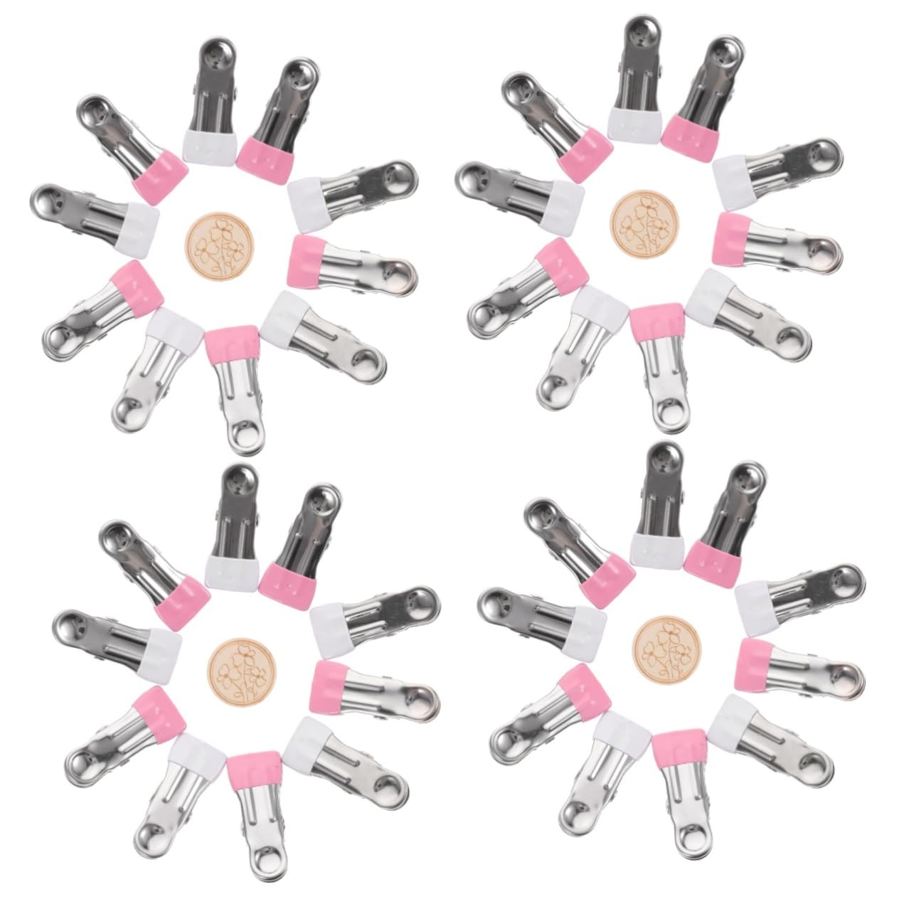 Alipis 4 Sätze Clips Nähen Snack-Clips Wäscheklammer Aus Metall Hochleistungsclip Kleiderklammern Für Den Haushalt Wäscheständer Mini-Chips Strandtuch-Clip Magnet Seitenclip Quilten