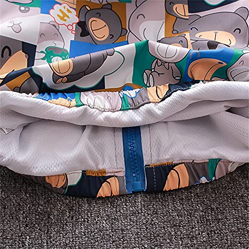 Casaco com zíper para meninos crianças à prova de vento jaqueta infantil de desenho animado para men