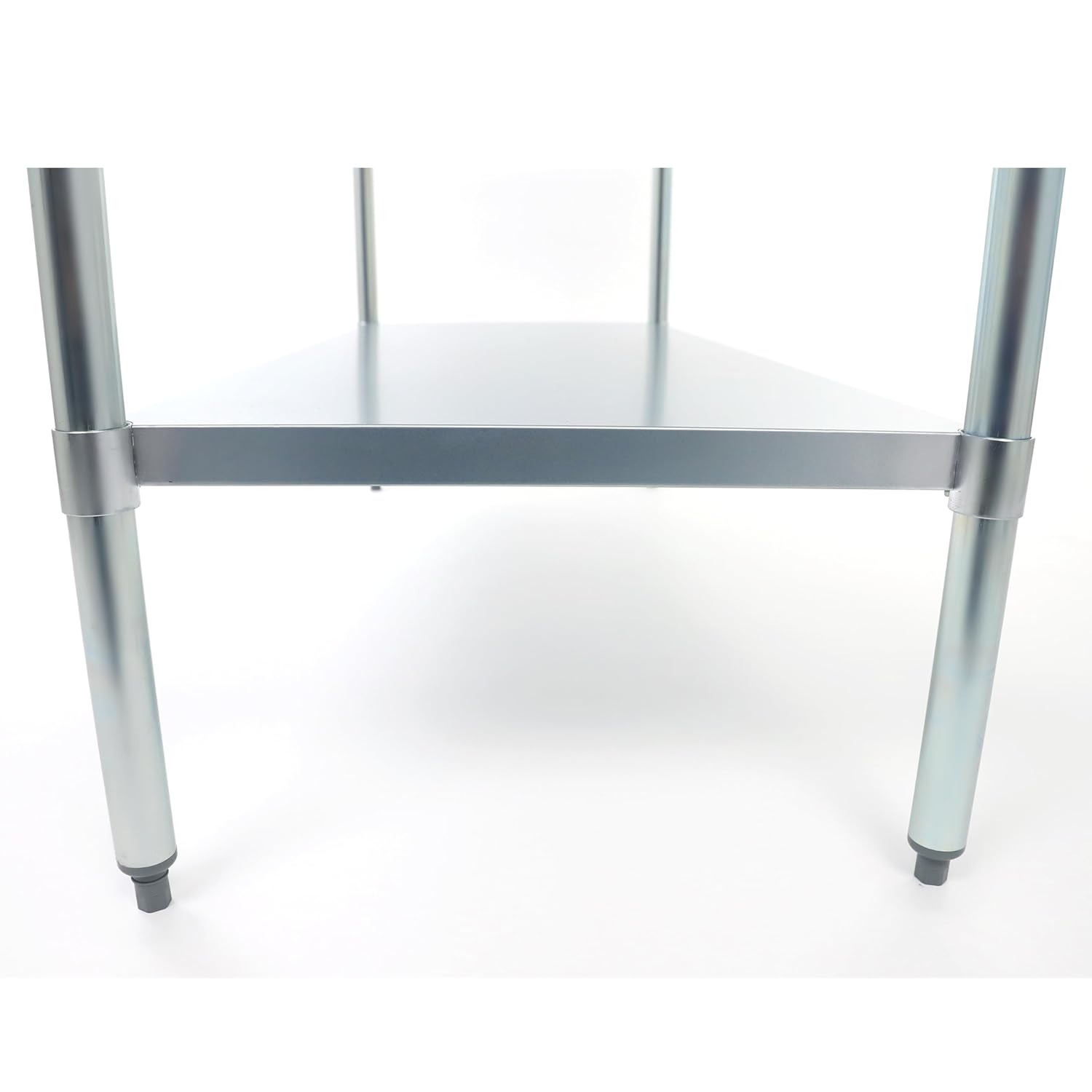 Adcraft 30" x 72" Commercial Stainless Steel Prep Work Table with Heavy-Duty 16-Gauge Top Shelf, 800 lb Capacity, and Adjustable 18-Gauge Undershelf (WT-3072-E)