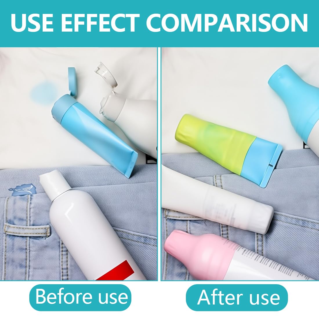 12 Pezzi Copribottiglie in Silicone per Viaggi Maniche Elastiche per la Protezione dalle Perdite Protezione dalle Perdite da Viaggio Riutilizzabili per Contenitori per Bagnoschiuma