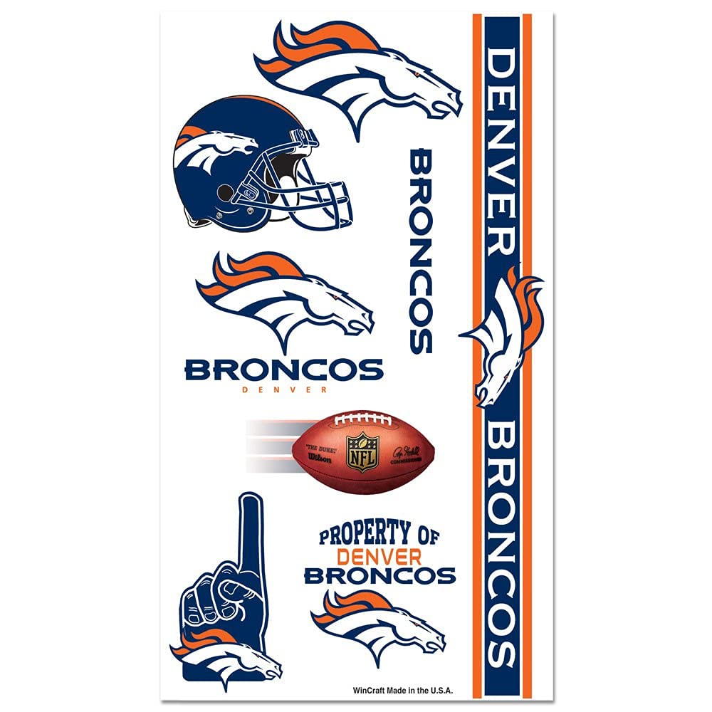 NFL Denver Broncos 09405091 Tattoos : Amazon.ca: Toys & Games