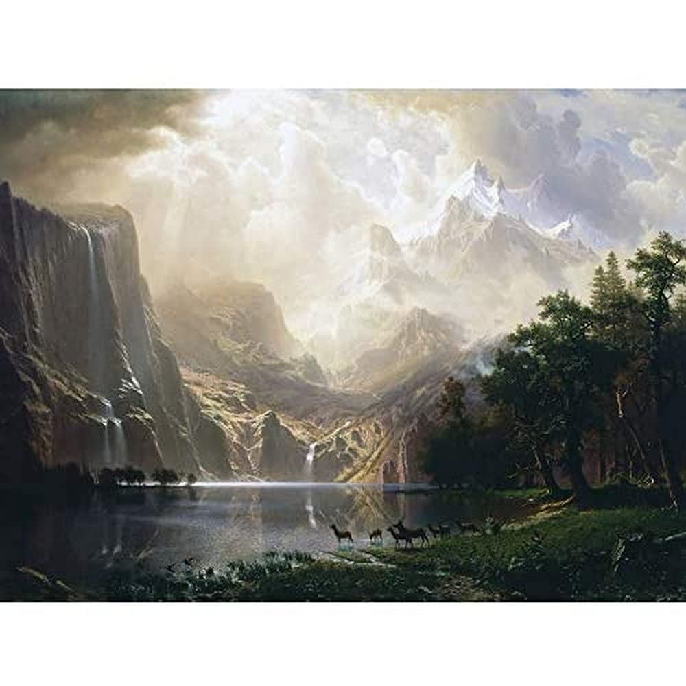 Bierstadt Among Sierra Nevada California Painting Unframed Wall Art Print Poster Home Decor Premium