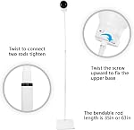 HOLACA 35 inch or 63 inch Floor Stand for Hellobaby, Infant Optics DXR-8/8 Pro, eufy, Vava/Hipp and Nooie Baby Monitor,Owlet and Motorola Baby Monitor, for Any Other Cameras with 1/4 Screw Mount