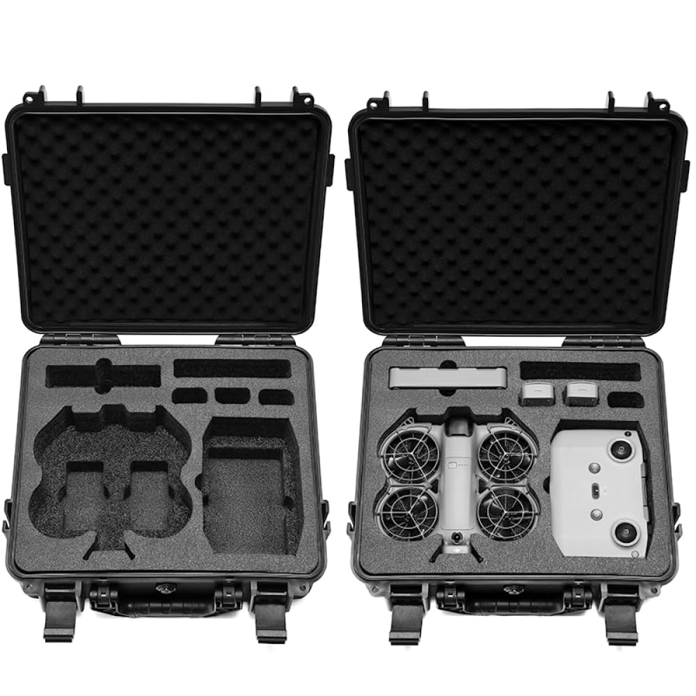 Twarde etui do przechowywania akcesoriów DJI Neo 2, odporne na wstrząsy, wodoodporne pudełko ochronne z paskiem na ramię, futerał do przenoszenia materiału PC do drona i gogli sprzęt N3