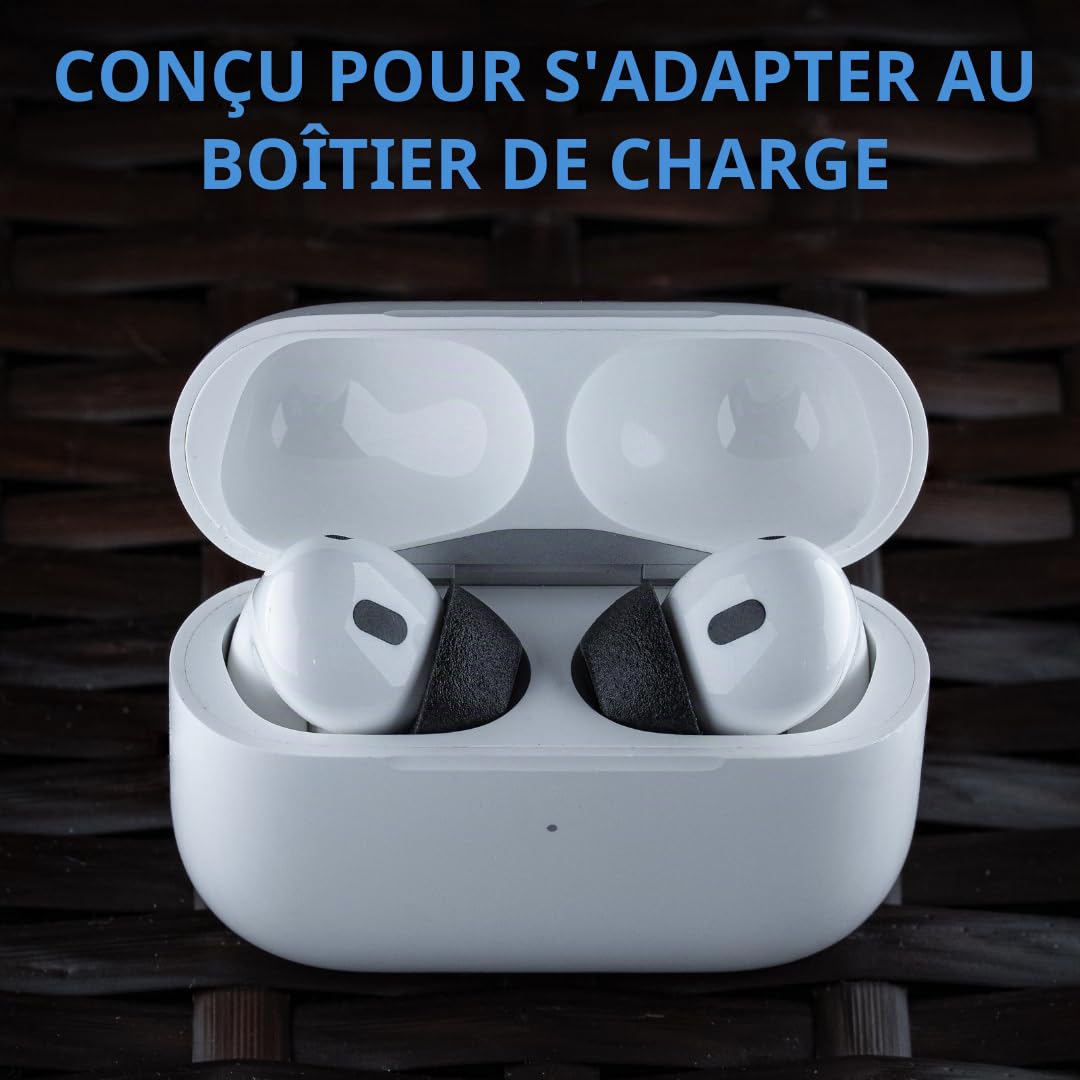 Comply Lot de 3 Paires d'embouts en Mousse pour Apple AirPods Pro, Tailles S, M, L, Noir, Excellente Isolation phonique, Confort accru et Ajustement sûr, Nettoyage et