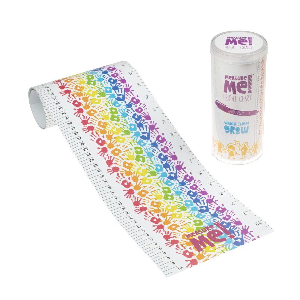 Measure Me! Roll-up Height Chart for Children - Hand Prints