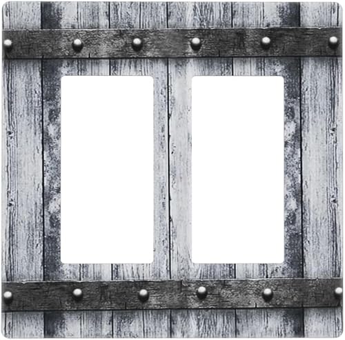 Miniatura 45 de Cubierta de Interruptor de Luz de Palanca de 1 Gang con Estampado de Bosque de Pinos Rústico Campestre, Cabaña Lodge Granero Bosque Forestal de