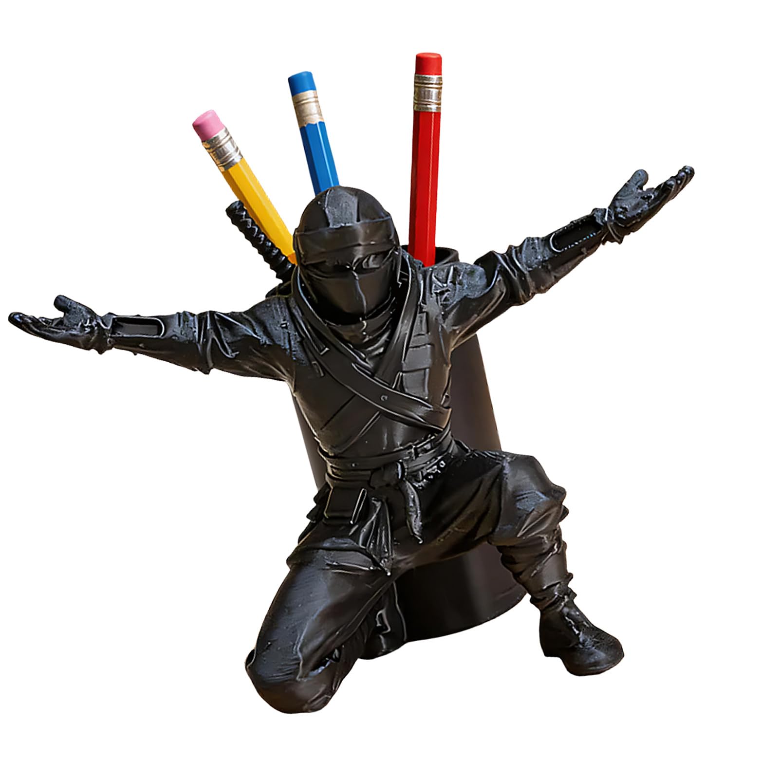 Aqvjd 3D Printed Soldier Pen Display Stand Decorative Desk Organiser for Fountain Pen Eyeglasses Paint Brush and Phone Creative Desk Storage
