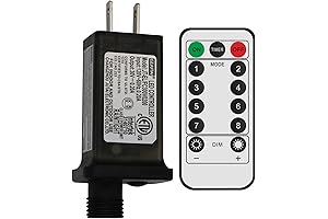 Smart Indoor/Outdoor String Light Extension Plug Adapter Remote Control Not Included