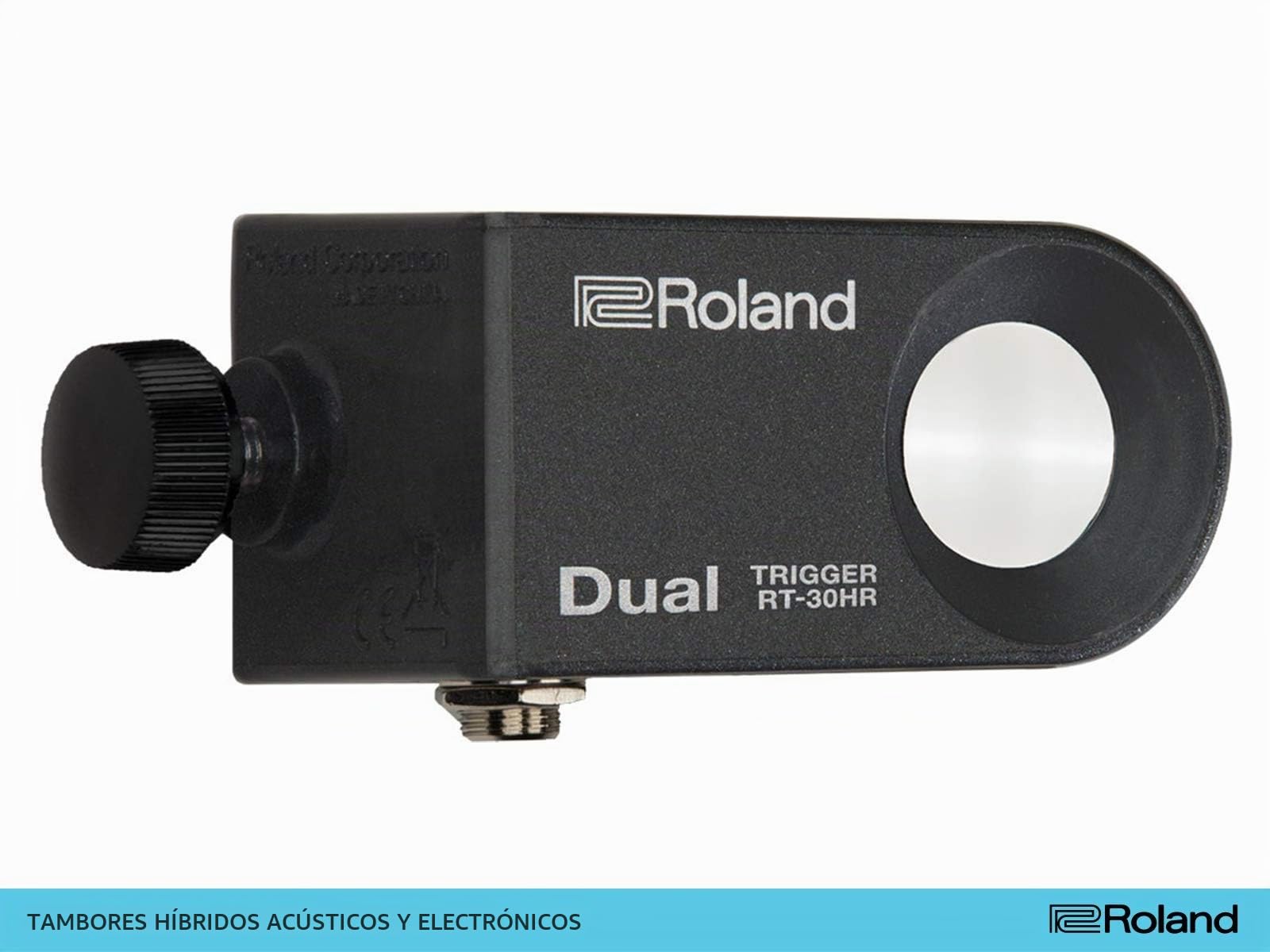 Disparador doble de percusión acústica Roland RT-30HR para baterías V-Drums e híbridas