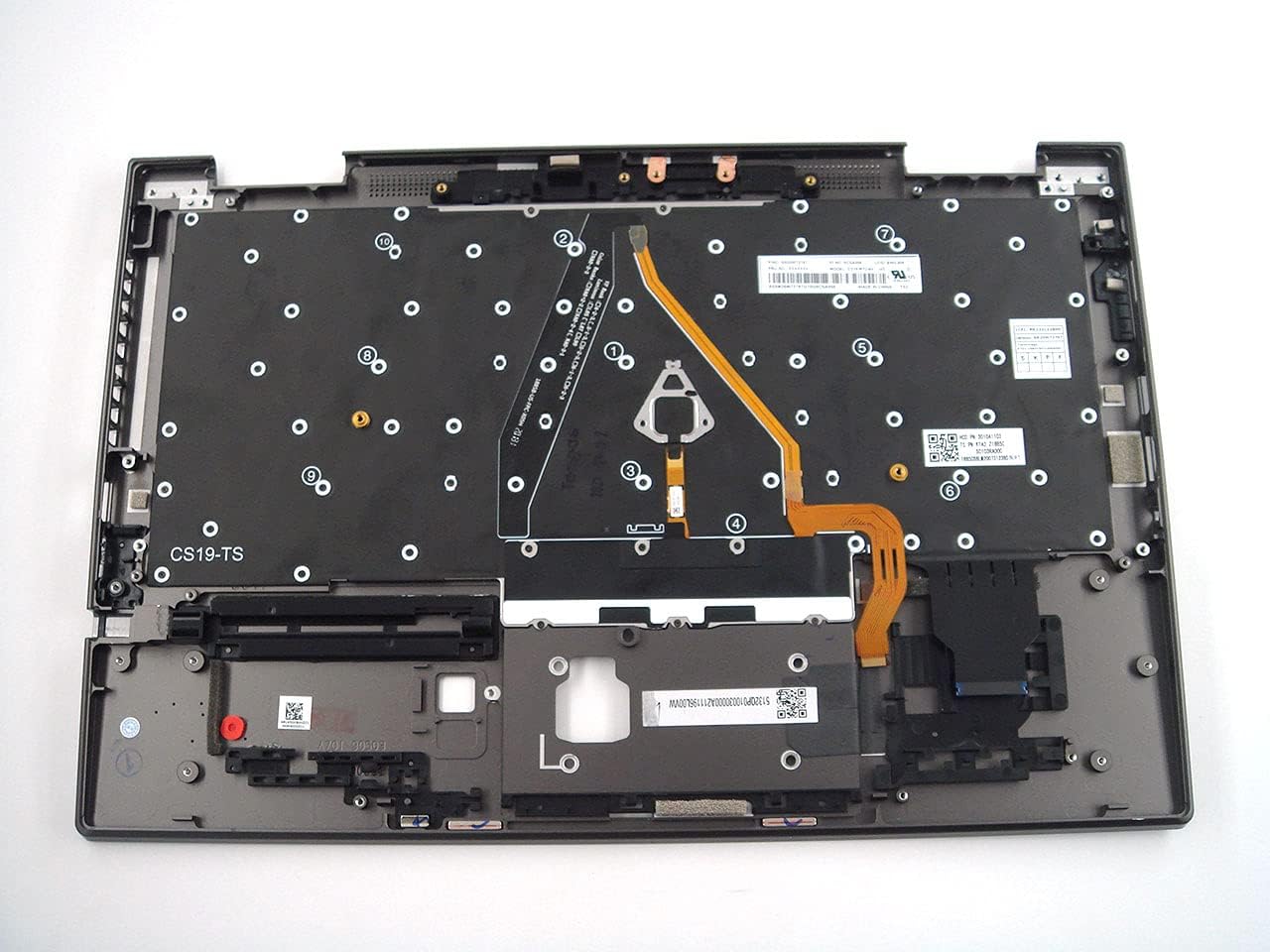 Parts for Lenovo ThinkPad X1 Yoga 5th Gen 5 Palmrest Keyboard Bezel US English Backlit 5M10Z37082