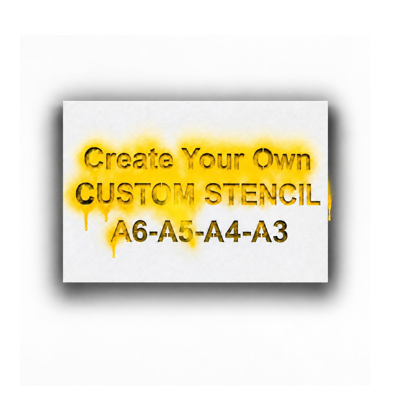 Custom 3 inch Letter Stencil for Spray Paint, 8.3"x5.8" PVC