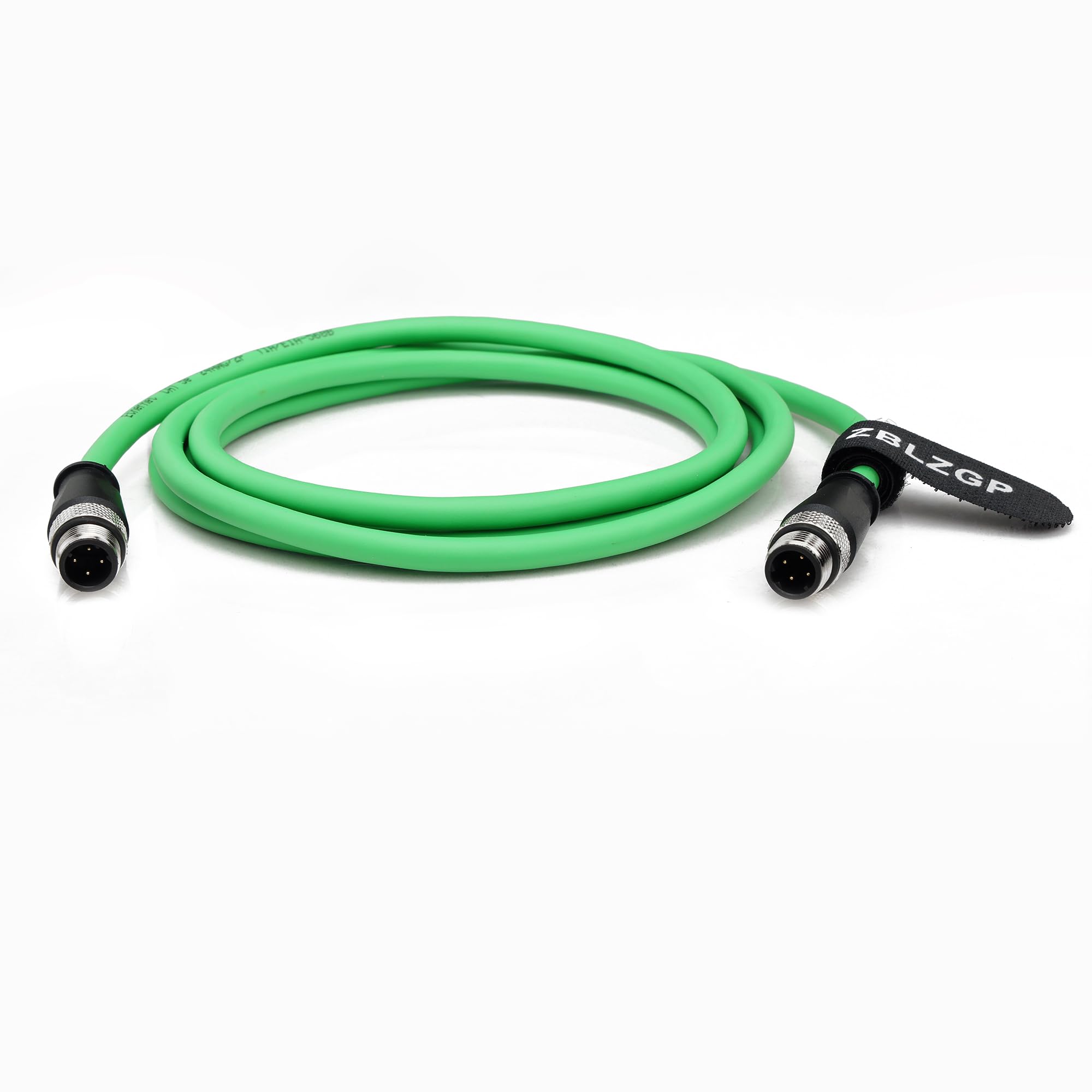M12 4-pinowy kod D do M12 4-pinowy kod D męski ekranowany kabel Enthernet Cat5 do kamery przemysłowej (5 m)