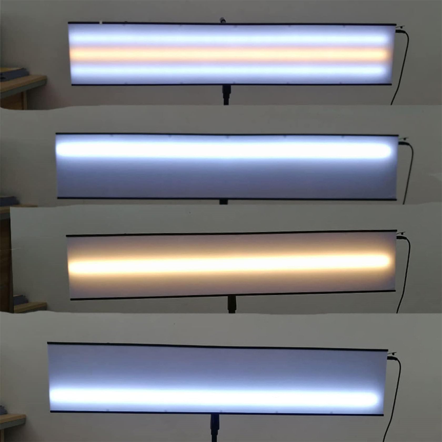 Herramienta de reparación de eliminación de abolladuras sin pintura con tablero de línea de rayas LED, herramienta de reparación de abolladuras sin pintura, tablero reflector con soporte ajustable,