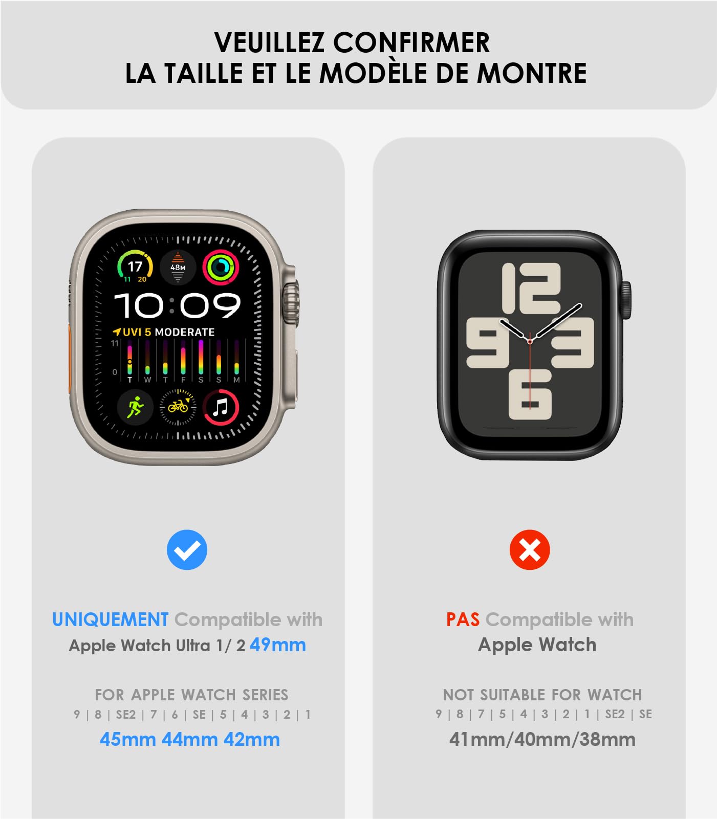 Aulumu Bracelet fin à boucle magnétique A11 conçu pour Apple Watch | Libération rapide de la mémoire | Tresse en nylon velours | Fermoir magnétique en acier inoxydable – Violet nuit