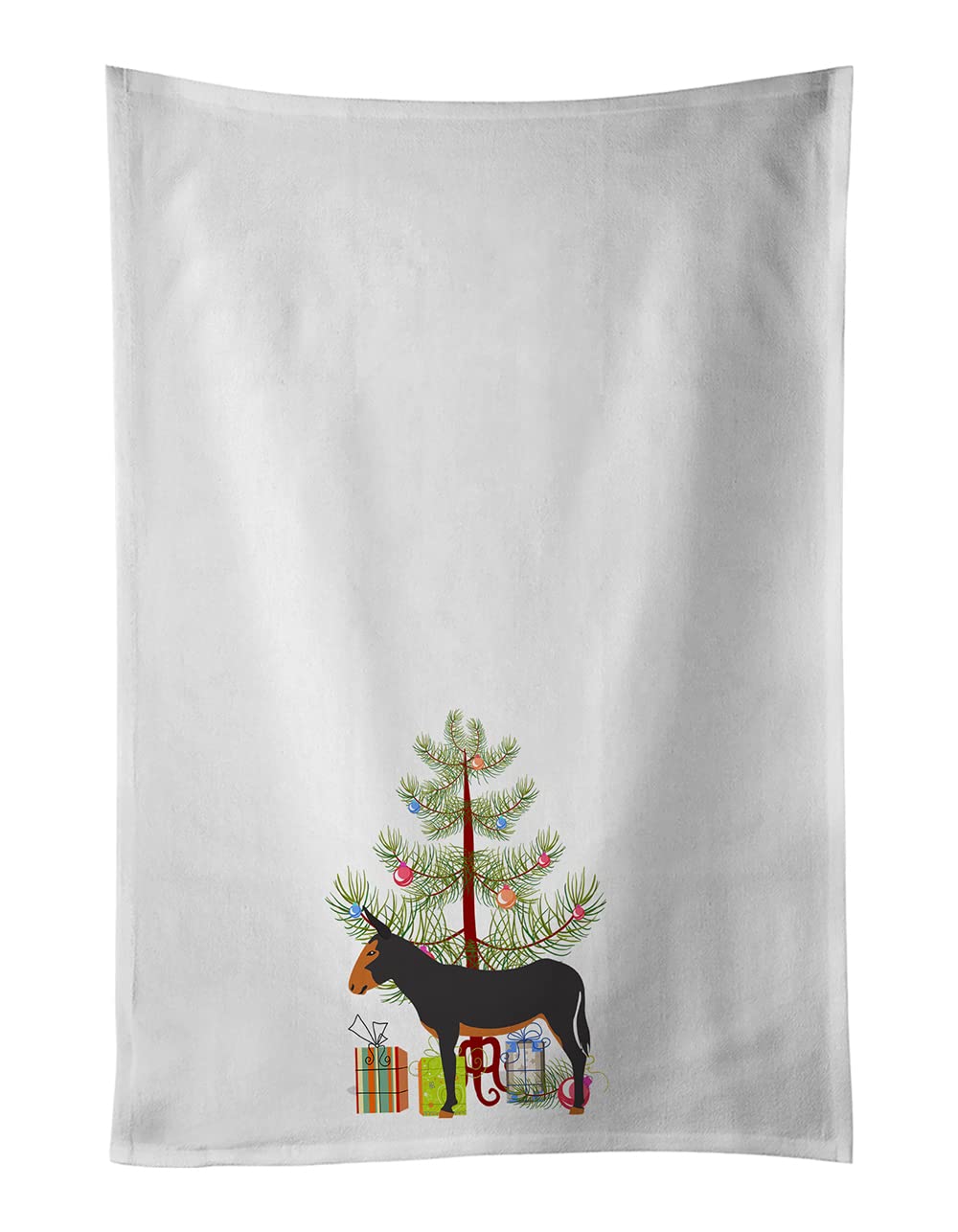 Caroline's Treasures BB9222WTKT Set di 2 strofinacci da cucina con asino catalano, colore foglia di tè, 48 x 25, multicolore