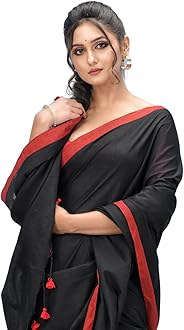 Women`s Handloom Pure Cotton Saree Abhiprithi Royal Design Without Blouse Piece