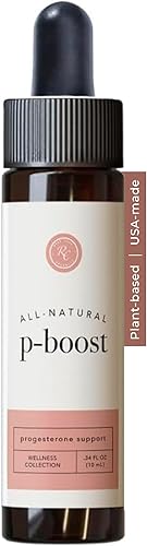 Miniatura 1 de Rowe Casa Organics P-Boost Drops, suplementos de progesterona bioidéntica con aceites esenciales, gotas de fertilidad presemilla y equilibrio