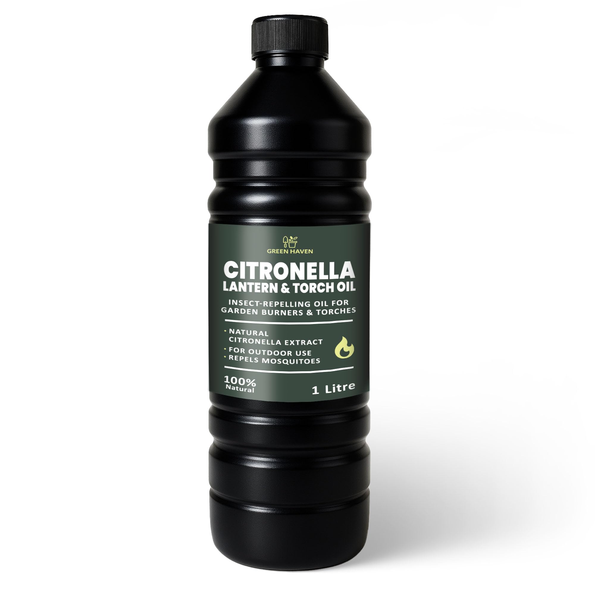 CUQOO 1L Scented Citronella Oil for Garden Burners - 1 Pack Insect-Repelling Torch & Lantern Oil Outdoor Use, Garden Citronella for Tiki Torches, Burners & Lamps, Patios, BBQs, Camping [Energy Class A+]