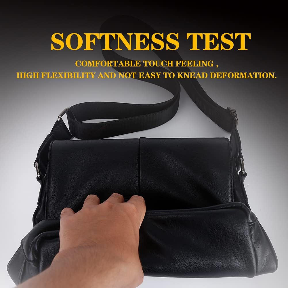 Leathario Men's Crossbody Bag, Vegan Leather, Shoulder Purse Side Sling Satchel, Small Messenger for Travel Work Daily - Image 7