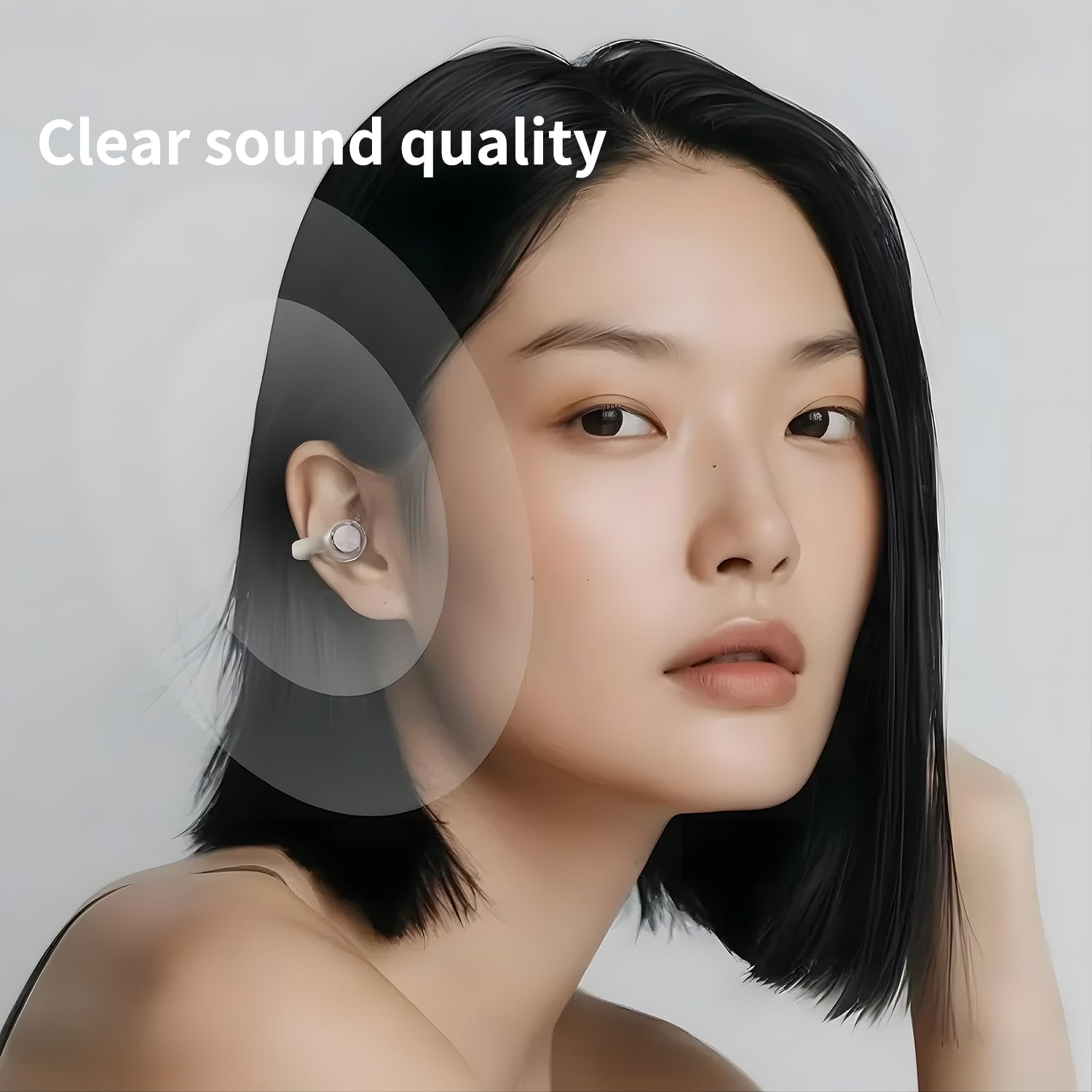Auricolari aperti aggiornati con clip, vestibilità comoda e suono cristallino, 80 ore di riproduzione, Bluetooth 5.4, wireless, ideali per orecchie piccole, sport, allenamenti, (oro champagne)