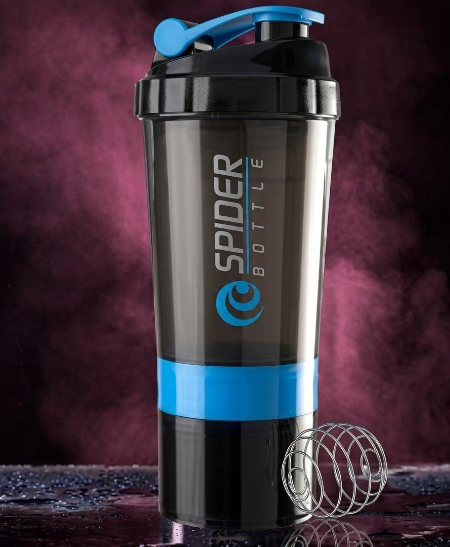 Veltra Protein Shaker Bottle for Gym, Pre Workout And BCAAs Gym Bottle For Men & Women blue-500ml-image-19