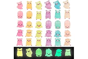 Luminous Mini Resin Pigs Figurines