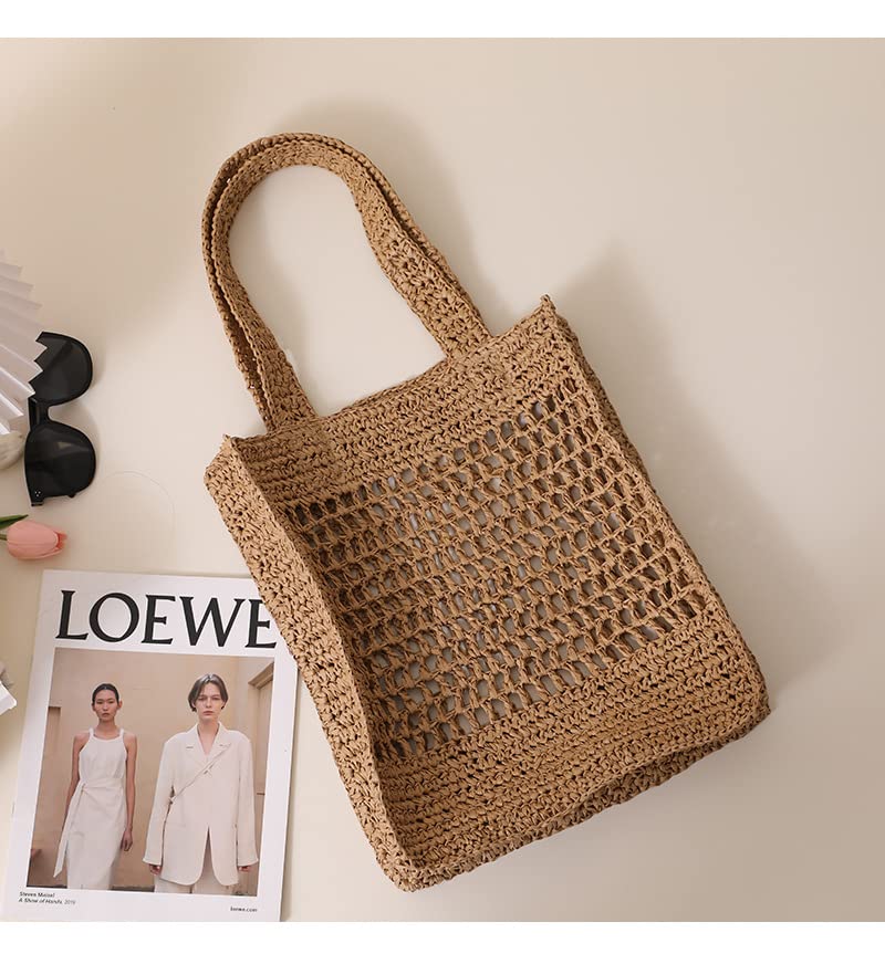 Large Mesh Beach Tote Bag Women, Fashion Mesh Beach Tote Large Bag Vacation Essentials Tote Beach Bags Shoulder Bag3