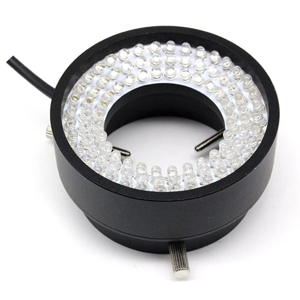 XNZJHPP LED Microscope Ring Light with Adjustable Brightness, 50mm Inner Diameters, 96 High-Intensity LEDs for Superior Clarity and Detail in Scientific Observations (A)