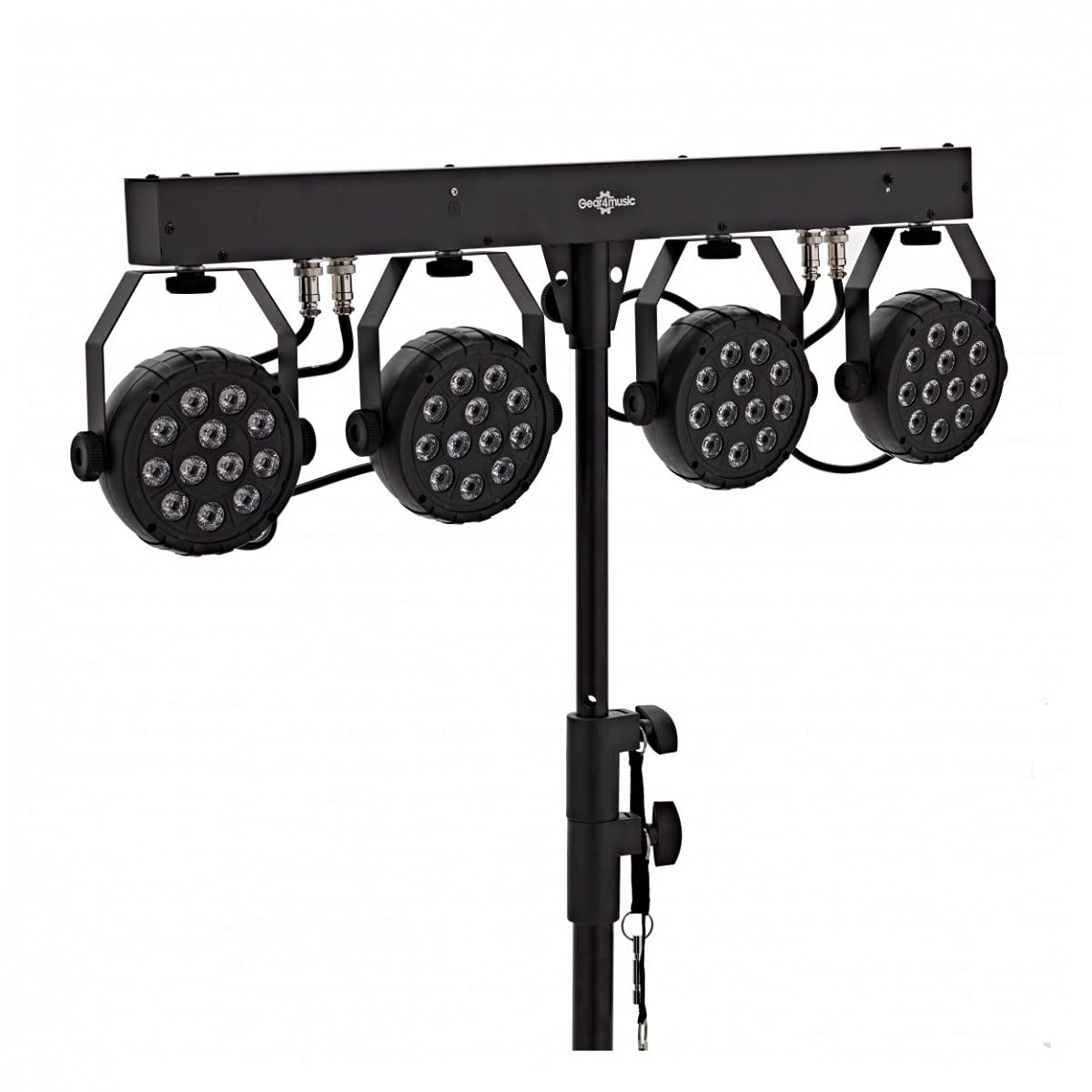 Gear4music DJ Luci Mini Faretti da Palco Sistema di Illuminazione DJ 48 W