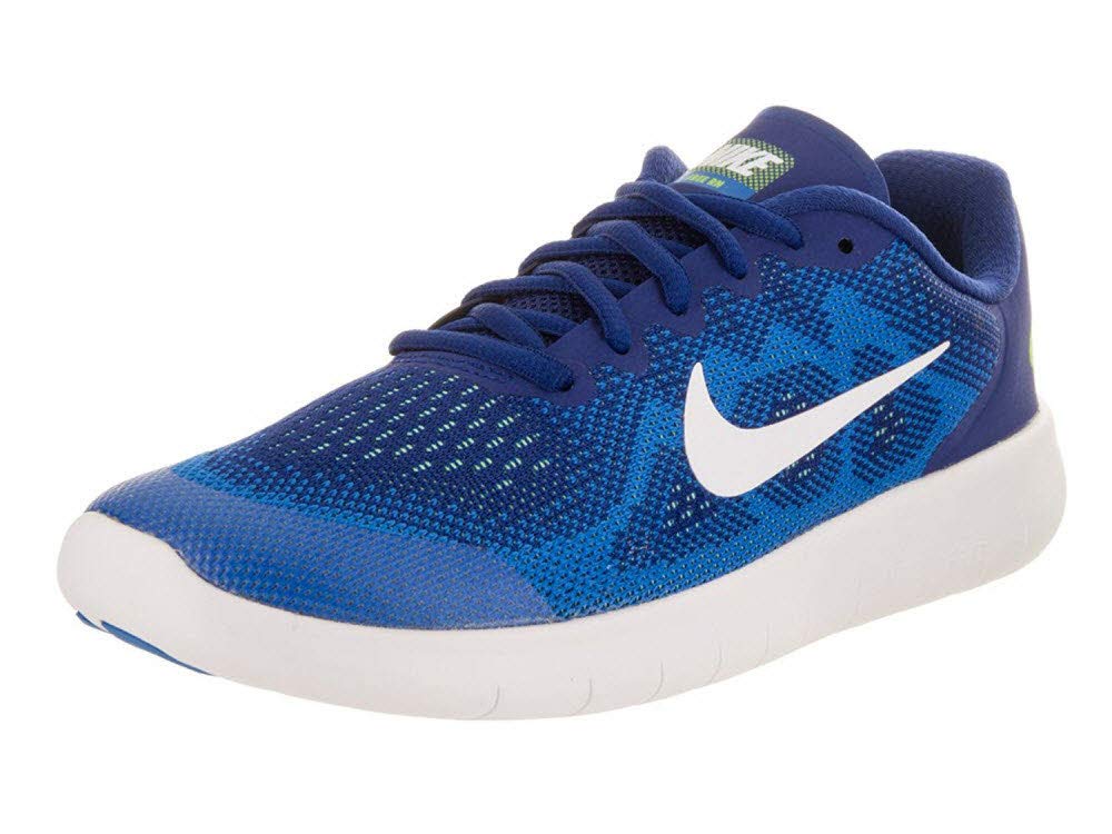 Nike Kids Free Rn 2017 (GS) Deep Royal Blue/White Soar Running Shoe 6. 5 Kids US