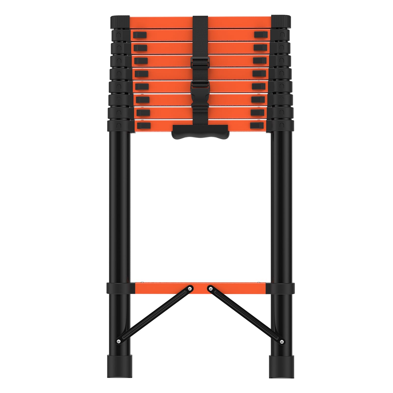 Photo 1 of ***SIMILAR ***12.5 FT Telescoping Ladder, Heavy Duty 330lbs Max Capacity Extension Ladder, Multi-Purpose Collapsible Ladder with Anti-Slip Feet for Home, Roof, RV, Outdoor Work (Black)