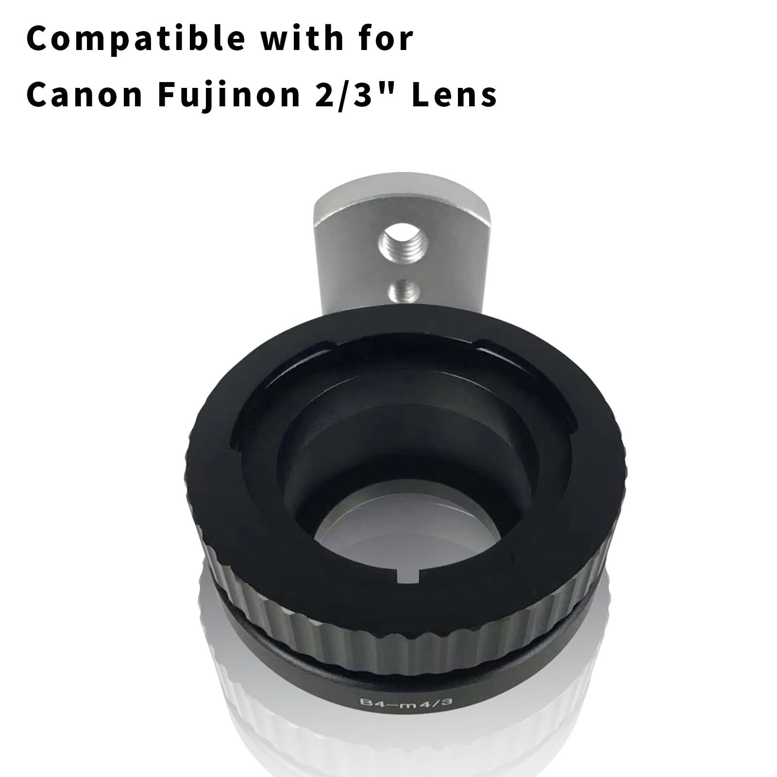 B4 auf M4/3 Objektiv Adapter,Kompatibel B4 (2/3") Objektiv auf Kompatibel mit Micro Four Thirds (M4/3) Kameras OM-5,EM1X EPL10,EPL9,EPL8,EPL7,EPL6,G9,G7,G1,G2,G3,G5+Objektiv Reinigungstuch
