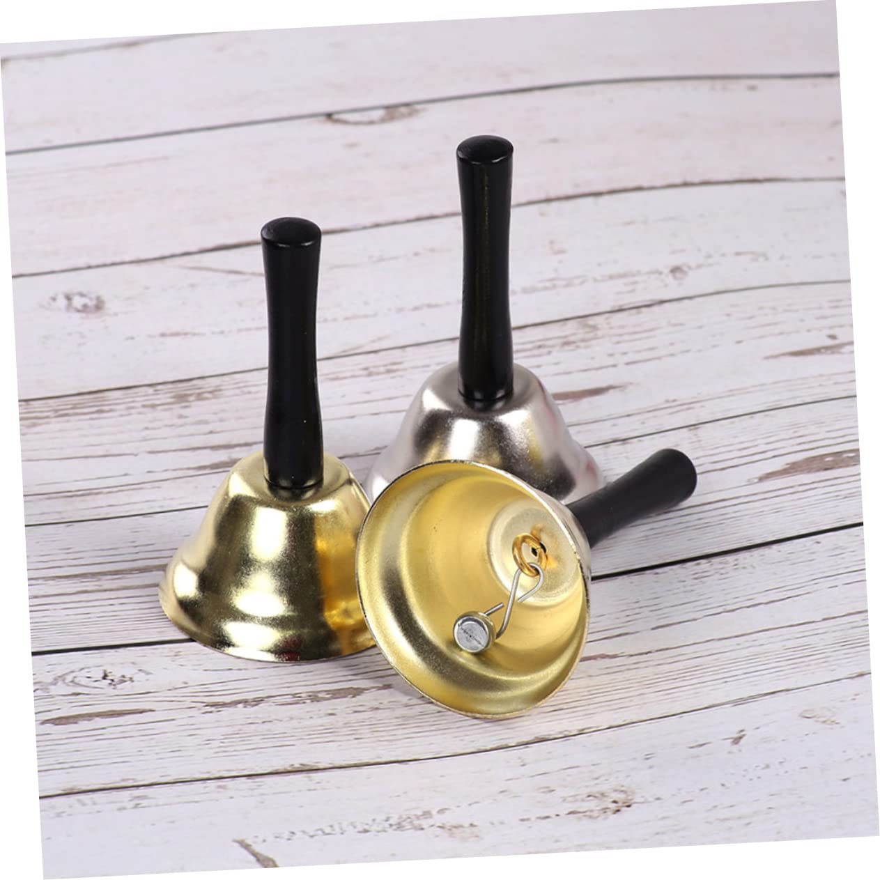 Campanello Di Servizio In Metallo Con Manico In Legno - Per Natale, Ringraziamento E Feste | Suono Forte E Chiaro - Foto 9