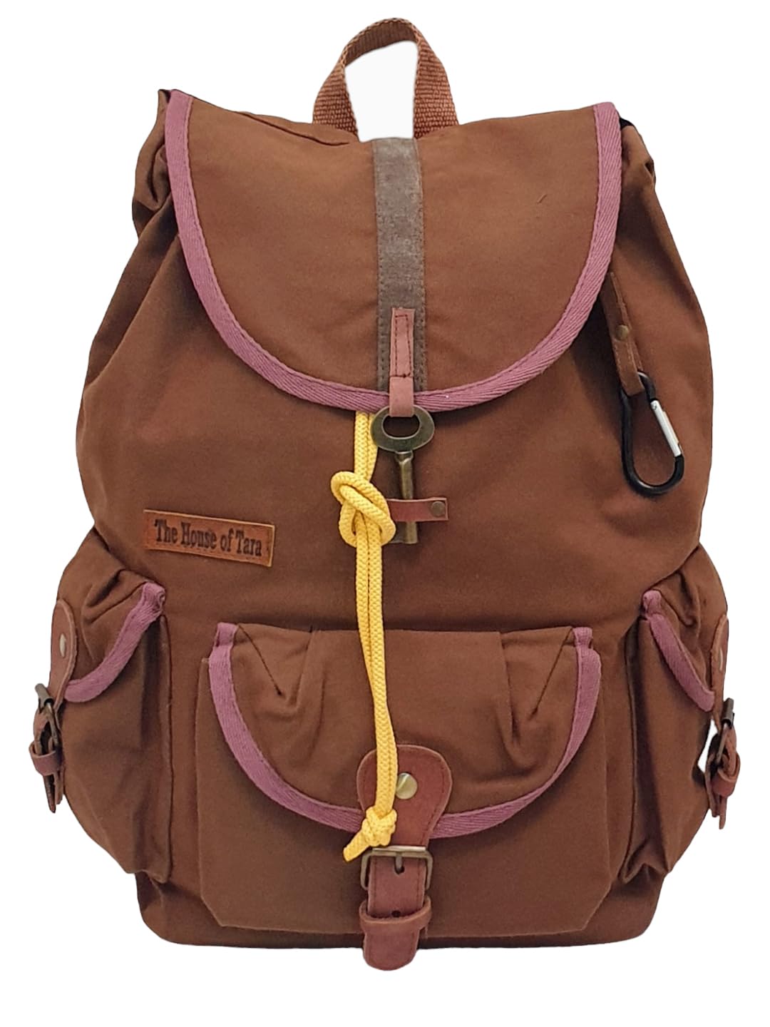 Canvas Backpack for Men & Women 19 Liters | Waterproof Cloth Bag with Broad Adjustable Straps & 3 External Pockets | Spacious Casual Backpacks for College & Travel (Khaki Green)-image-28