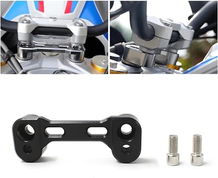Motorcycle Handlebar Riser Heighten Extend Handle Bar Mount Clamp Adapter for 310GS G310R G 310 GS R 2016-2019Black
