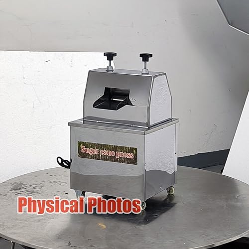 Miniatura 7 de INTSUPERMAI Prensa comercial de caña de azúcar, máquina exprimidora de caña de azúcar, extractor de jugo de caña de azúcar, 110 V, exprimidor