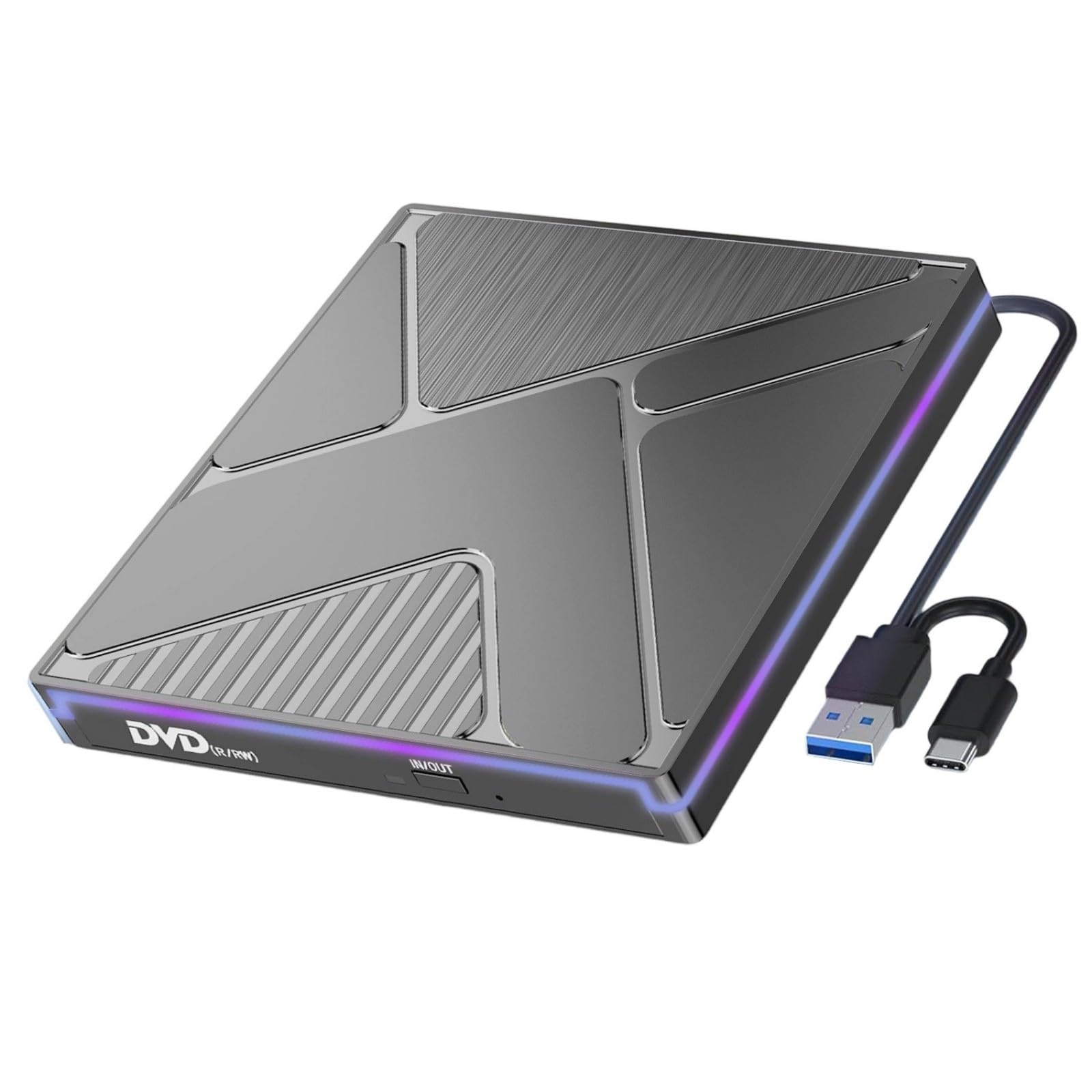 Lecteur de disque externe USB 3.0 Type C pour ordinateur de bureau