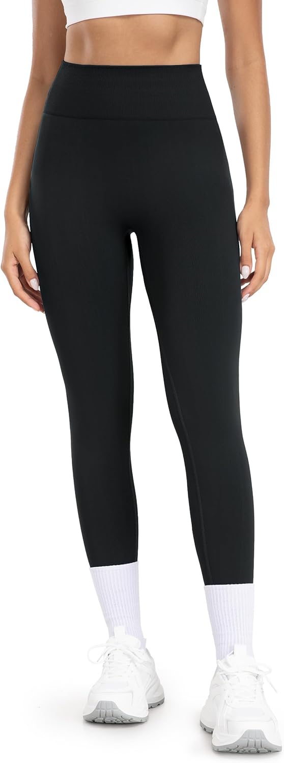 Tall Women's Workout Leggings 32"/34"/36" Inseam Seamless High Waist Tummy Control Scrunch Gym Athletic Yoga Pants - Image 9