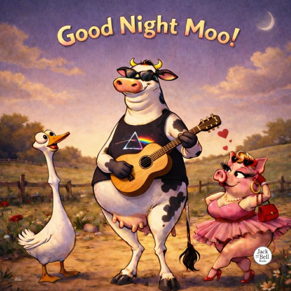 Good Night Moo!: A Calming Bedtime Story About Farm Animals, Friendship, and Soothing Nighttime Music!
