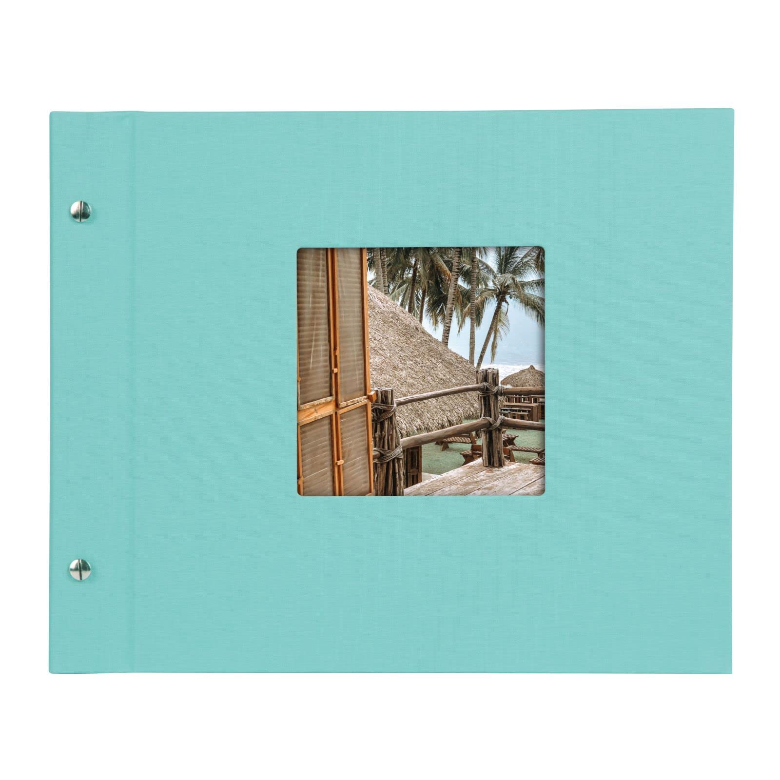 Goldbuch - Album portafoto, 60 Pagine con Pergamena, 25 x 25 cm, Nero, 30x25 cm