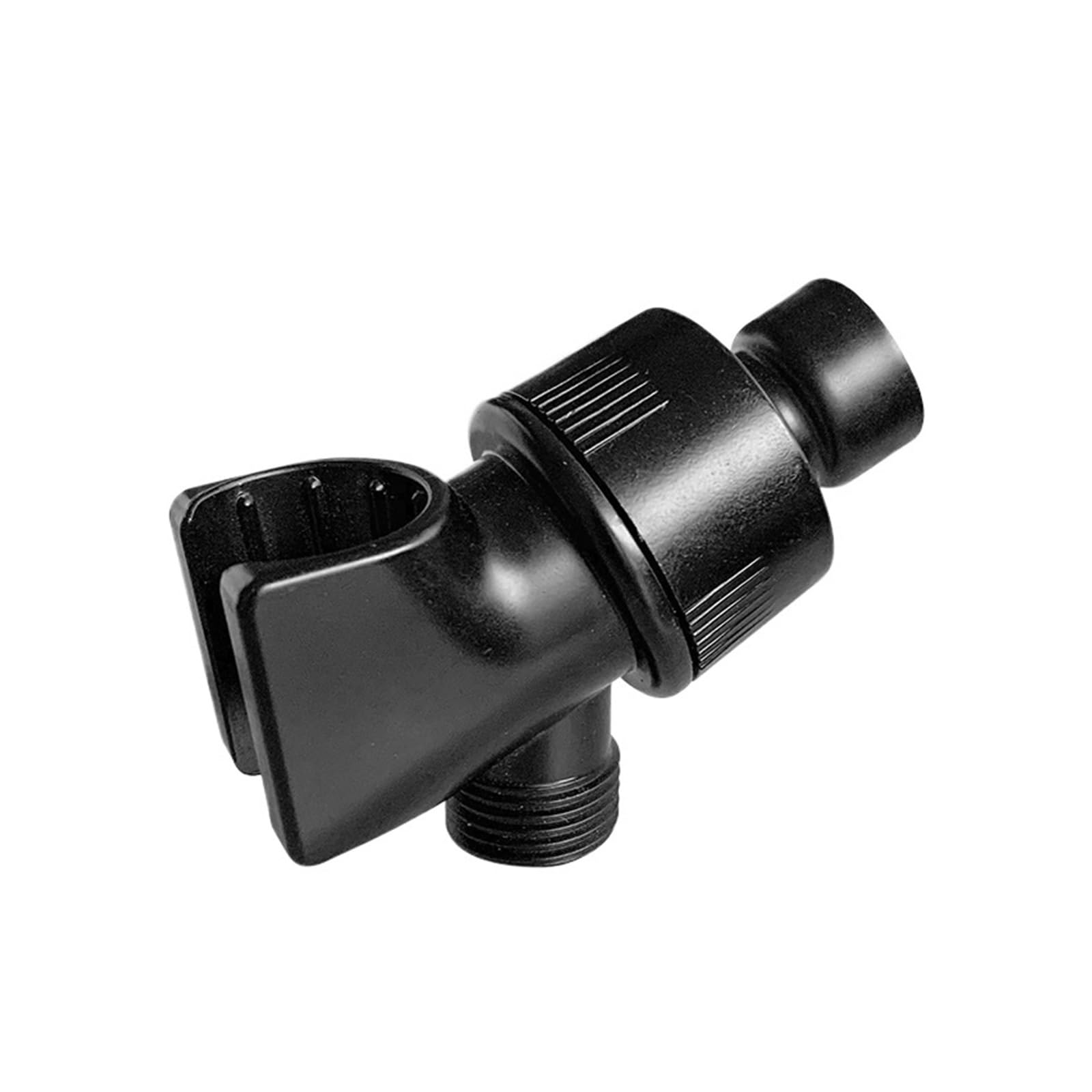 1pcs Universal Plated Rotatable Shower Rail Holder(Black)