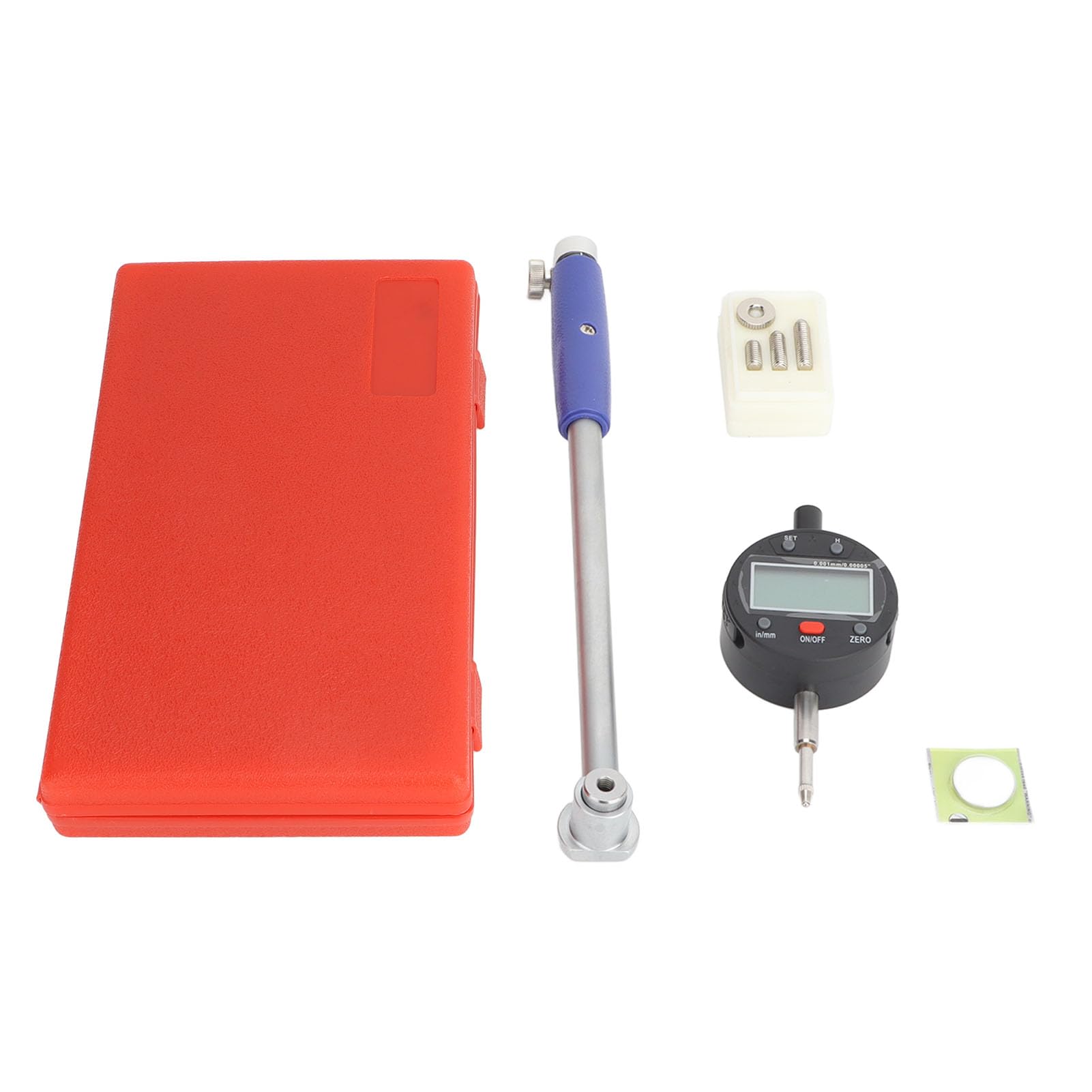 Lybunair Digital Inner Diameter Dial Indicator 35mm to 50mm Range, 150mm Depth, 0.001mm 0.00005in Dial Bore Gauge