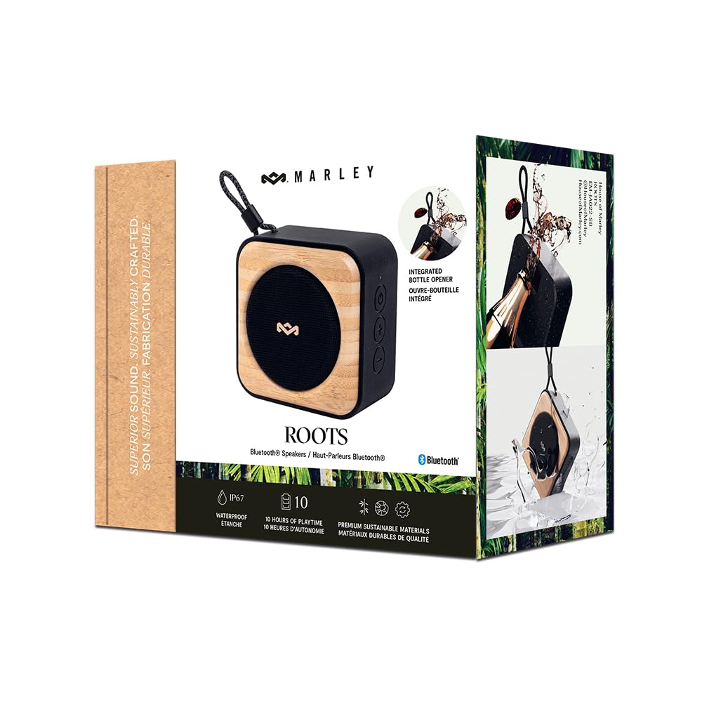Marley House of Roots Enceinte Bluetooth Portable Petite - Noir